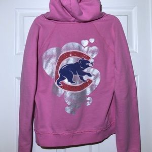 VS Pink Cubs themed Zip-up sweater